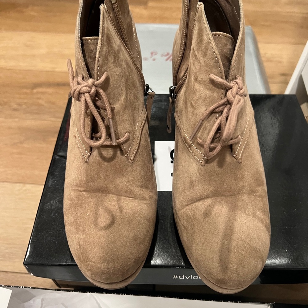 Tan Suede Ladies Boots